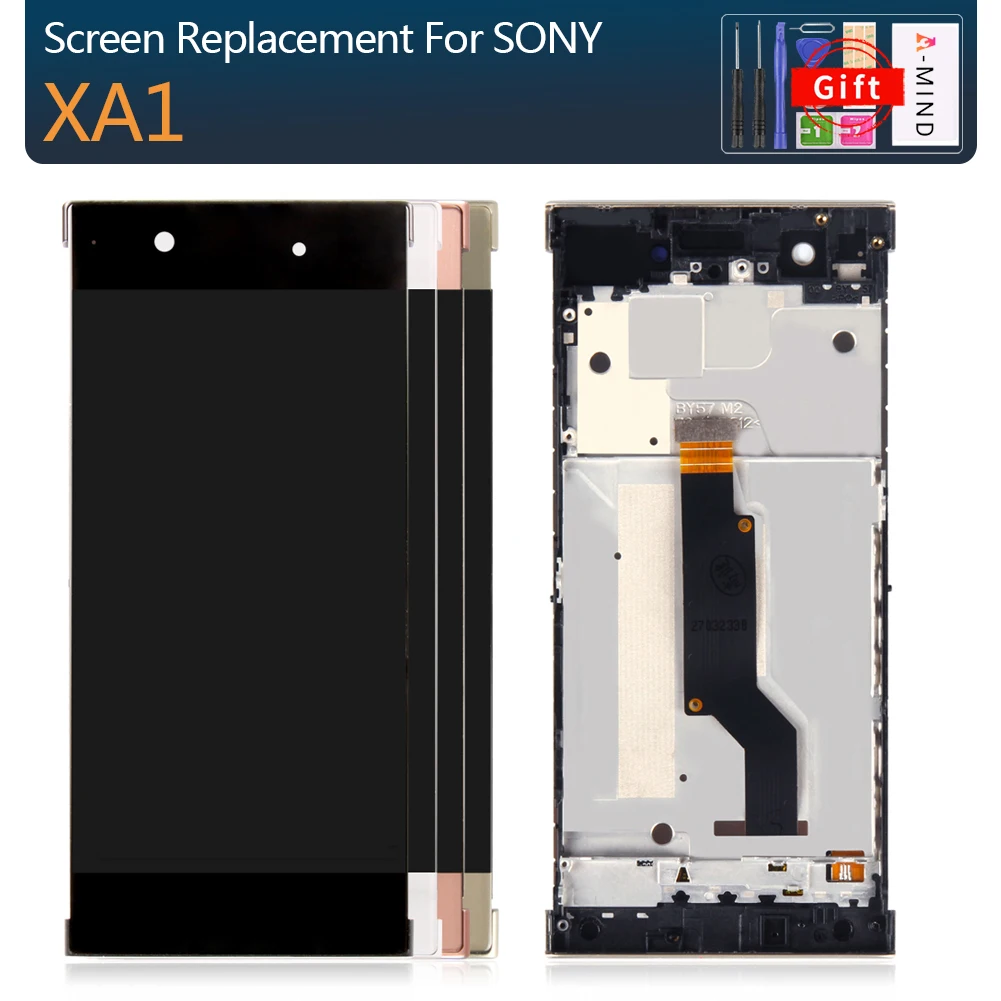 Оригинальный дисплей для Sony Xperia xa1 lcd сенсорный экран с рамкой сменный ЖК-дисплей