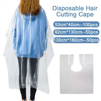 

50/100Pcs Waterproof Disposable Hair Salon Capes Washing Pads Shampoo Cape Disposable Haircutting Cape Hair Dyeing Barber Cape