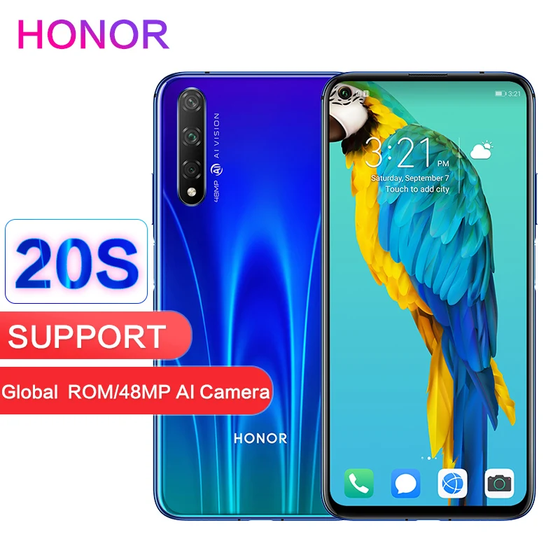 

Honor 20s 6GB 8GB 128GB Global ROM Support Google Software 48MP 32MP Rear 3 camera 2340x1080P Full Screen Smart Mobile Phone