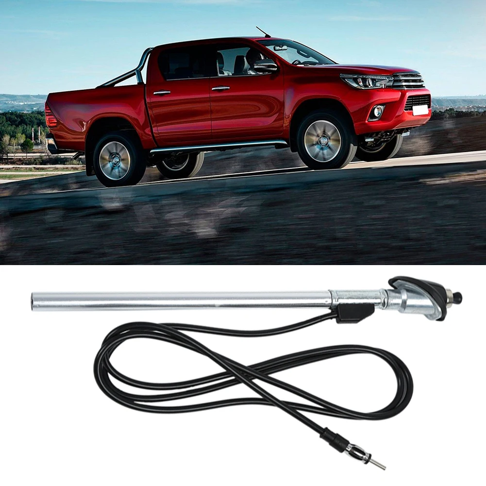 Guard Mount Car Radio Antenna Aerial Suits For Toyota Hilux 1989~1997 Manual Pushdown