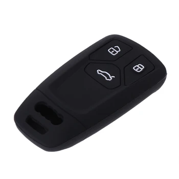 

Silicone Car Key Fob Case Cover For Audi A4 A4L 8 S 2017 2016 Allroad Q5 Q7 TT TTS B9 X6HF
