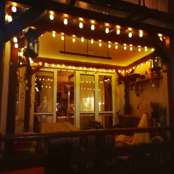 

2.5M-20M LED Fairy Lights String Globe Festoon bulb Lamp String Christmas New Year Party Room Outdoor Garland Decoration Light