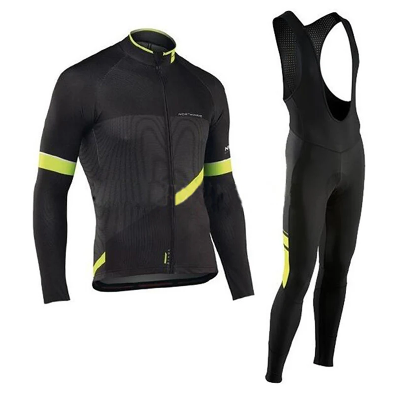 Велосипедная одежда комбинезон-набор MTB дорожный велосипед Ropa-Ciclismo осень мальлот длинный - Цвет: 3Q