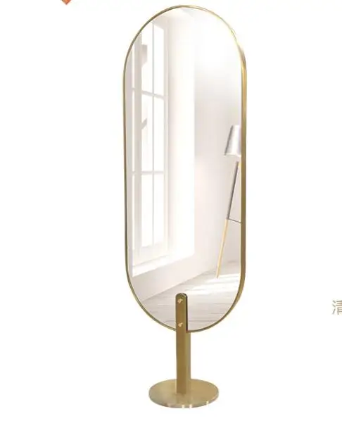Net red hairdresser mirror table hair salon dedicated light luxury wind hairdressing mirror rose gold haircut hot dyed mi