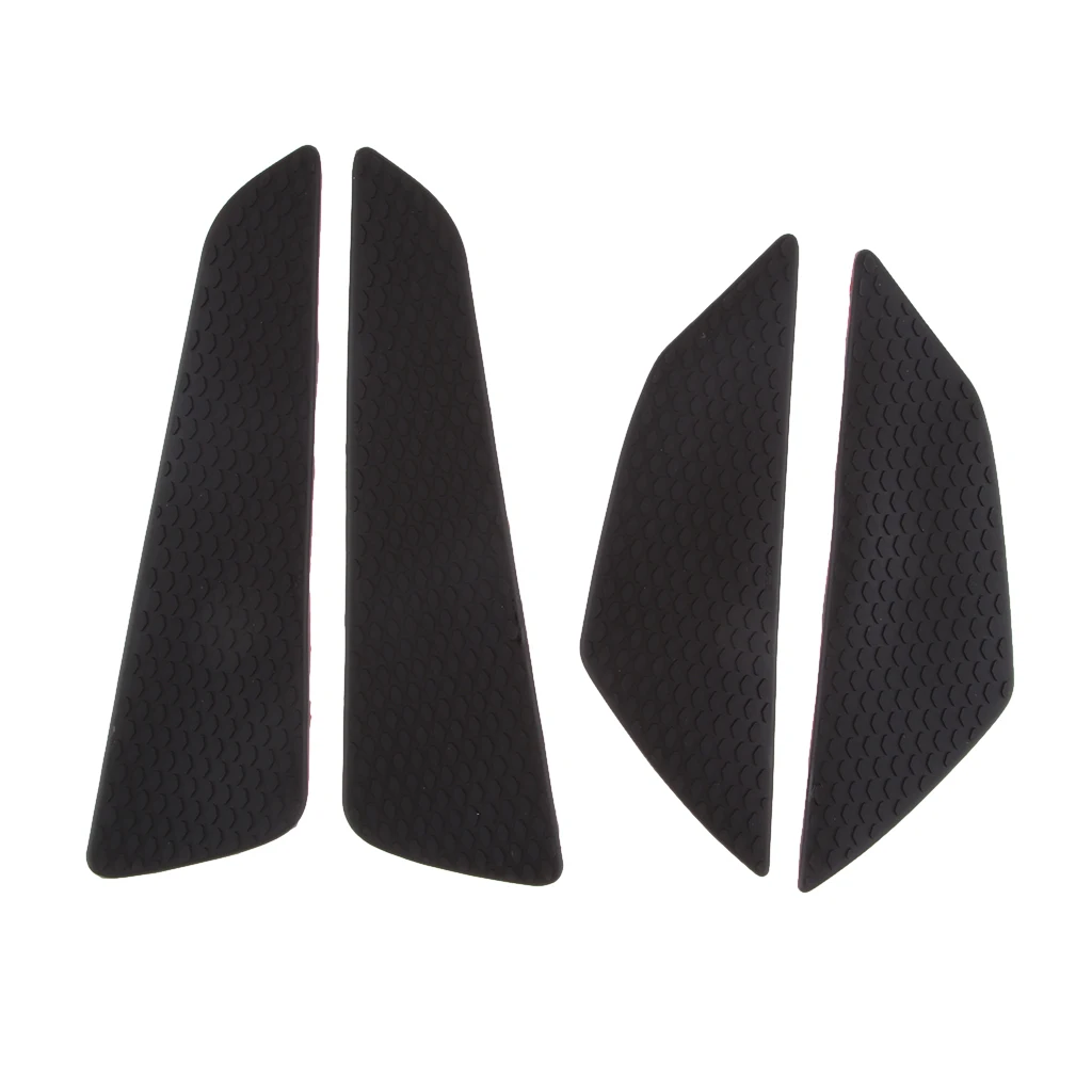 2 Pair Gas Tank Pad Traction Side Fuel Knee Grips Decal Protector Moto