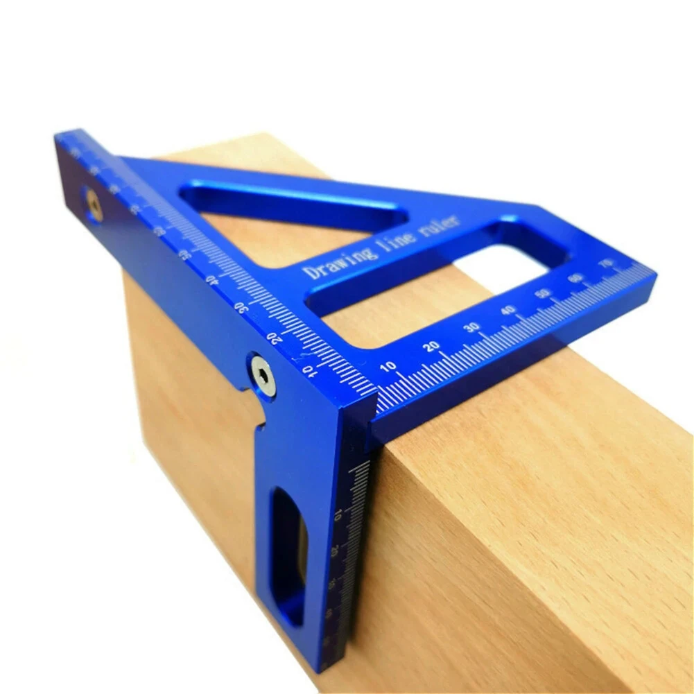45 / 90 Degree Aluminum Alloy Woodworking Square Protractor Miter