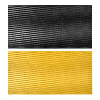 

Bees Comb Honey Frame Plastic Honeycomb Bee Wax Foundation Beehive Frames Base Sheets Black and Yellow 2019