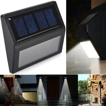 

Outdoor Solar Powered Light Waterproof Light-Sensor 6 Beads LED Lamp for Stairs Staircase Wall Steps Corridor Garden Landscape