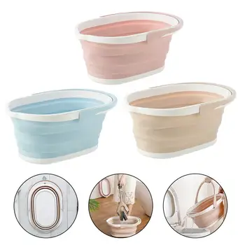 

46x30.3x20.4cm Portable Folding Car Wash Bucket Household Large Rectangular Thickened Plastic Storage Bucket Folding Bucket