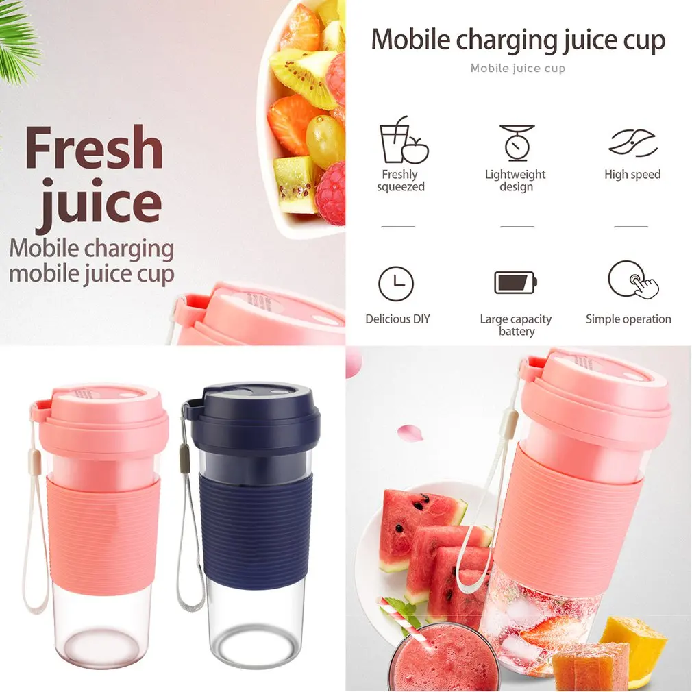 

300ML Portable Juice Blender USB Juicer Juicing cup Multi-function Fruit Mixer Mixing Machine Smoothies Food Processor