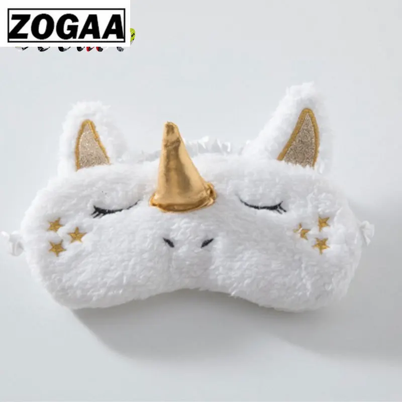 

Unicorn Eye Mask Deer Plush Sleeping Eye Mask Furry blindfold Gold Silver Nose Sleep Eye Mask Stuffed & Plush Animals