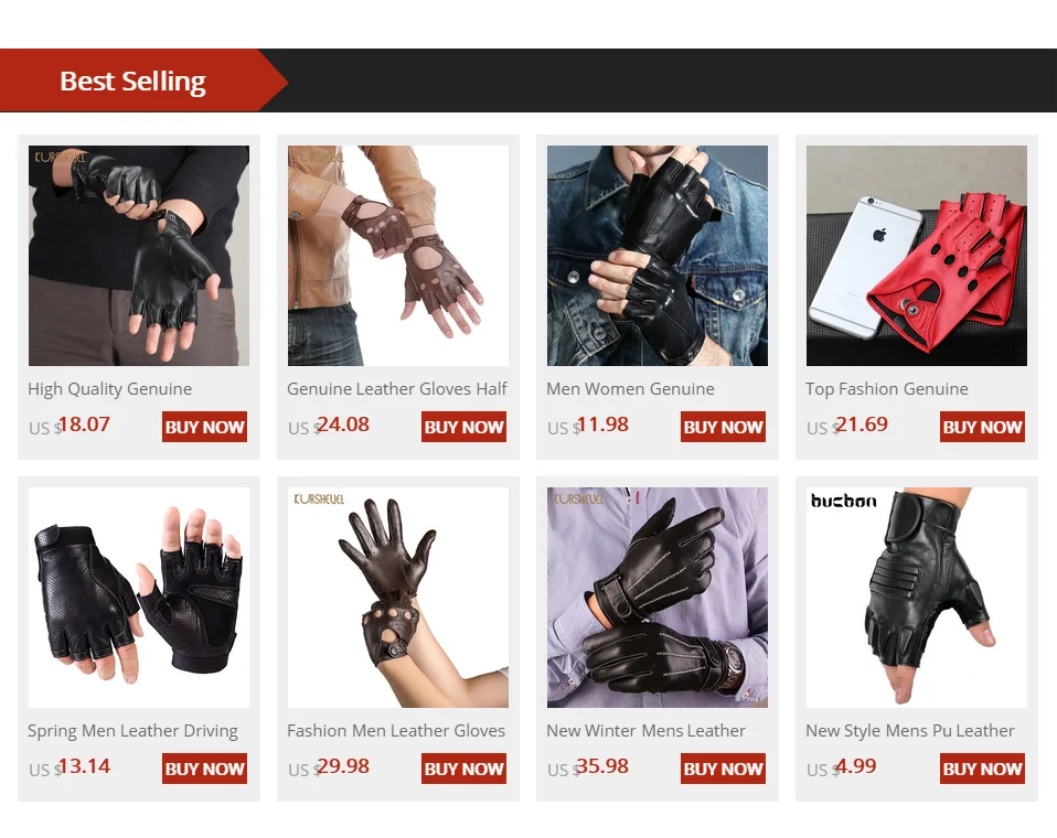 Men Women Genuine Leather Gloves Lovers Fingerless Mittens Black Half Finger Outdoor Tactical Mens Leather Driving Gloves AGC003