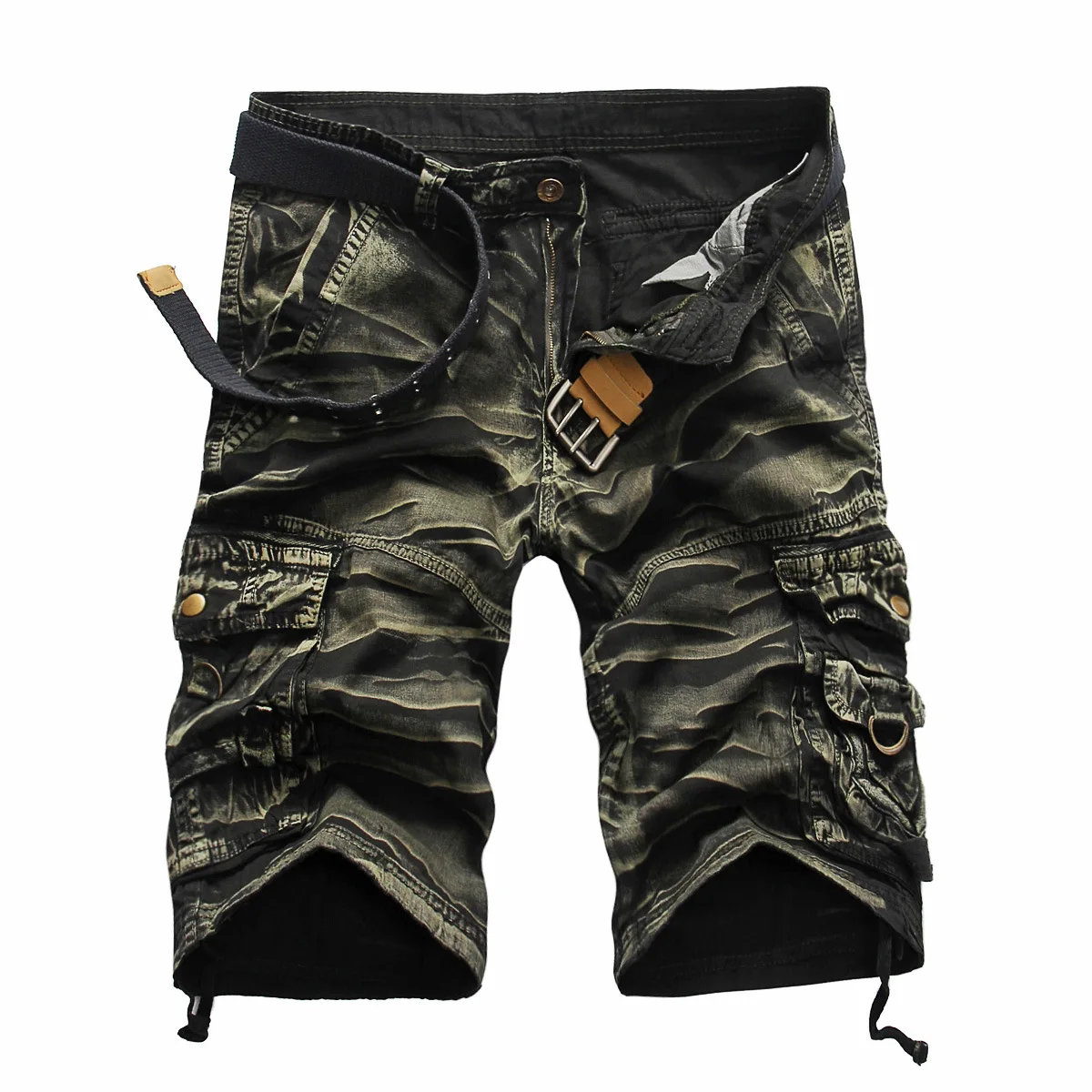 mens casual summer shorts BOLUBAO Summer New Men's Overalls Straight Casual Cargo Shorts Men's Multi-Pocket Loose Five-Point Shorts Male casual shorts for men Casual Shorts