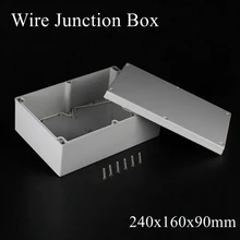 240x160x90 мм ABS IP65 водонепроницаемая Пластиковая распределительная коробка для проводов распределительный футляр для проекта корпус Электронный Терминал инструмент