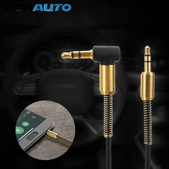 

Car Stereo AUX Cord Male-Male AUX Cable 3.5MM Audio Cable Spring Audio Cable Universal Headphone Beats Speaker Auto Accessories