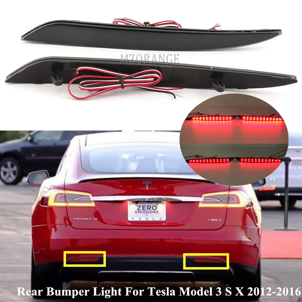 2 шт. светодиодные лампы для заднего бампера Tesla Model 3 S X 2012-2016 |