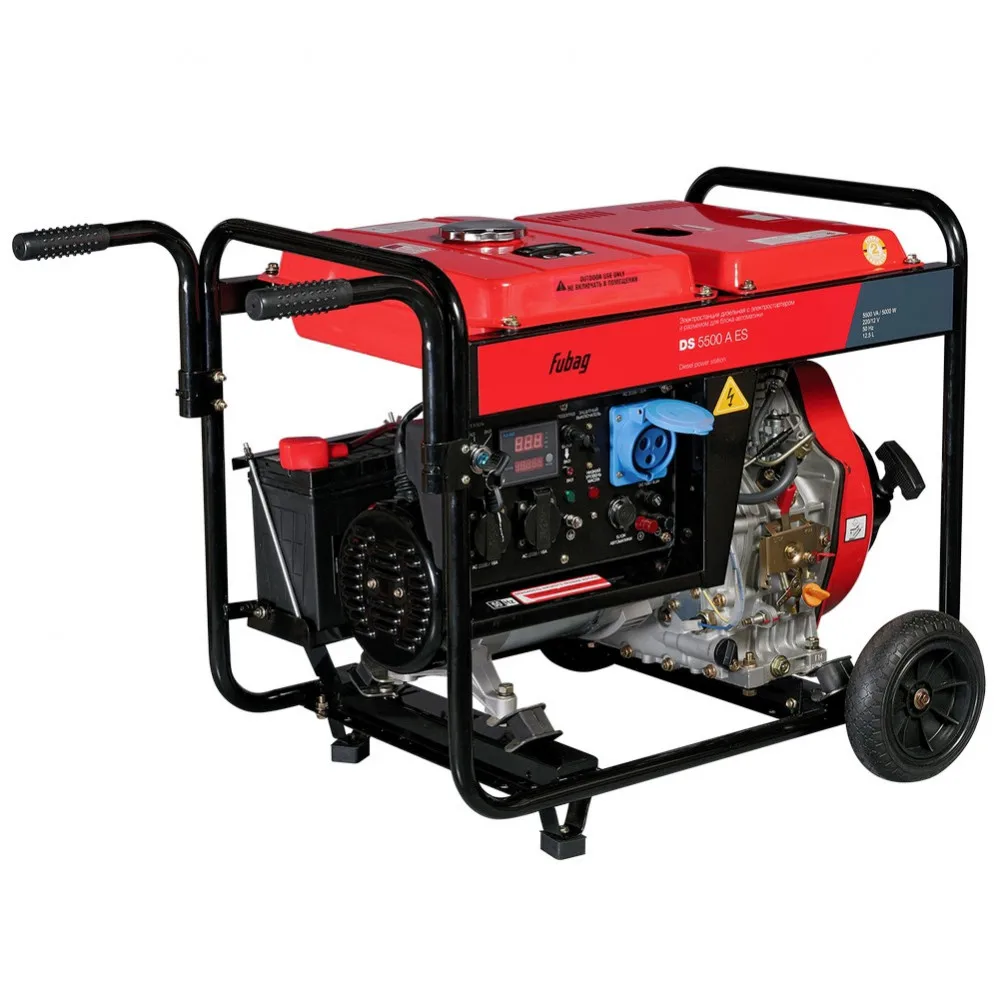Fubag power station diesel with electric starter and connector automation DS 5500 a Es generator 220 volt Diesel engine Gasoline portable energy