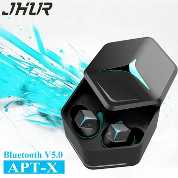 

JHUR V5.0 Bluetooth Earbuds Aptx TWS Wireless Bluetooth Earphones Stereo Sport Touch Control In-Ea Earphone with mic