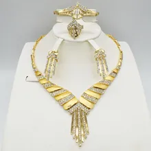 Joyería de moda conjunto de joyas para mujer colgante, pendientes, collar romántico joyería de la boda de fiesta de joyería(China)