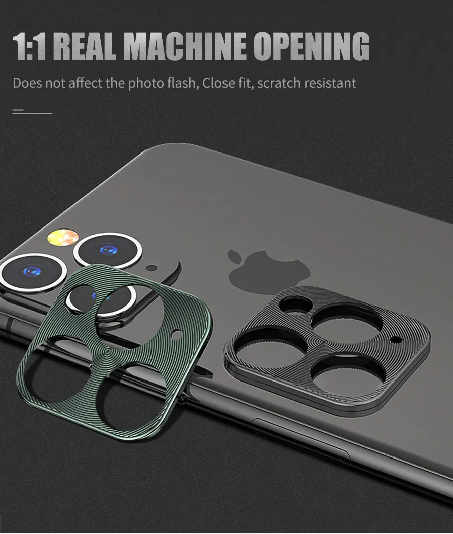 Suntaiho Защита объектива камеры для iPhone 11 Pro металлическое защитное кольцо для iPhone 11 iPhone 11 Pro Max задняя крышка защитный чехол