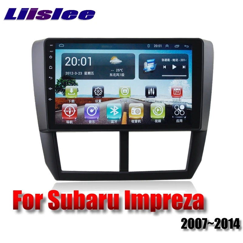 Для Subaru Impreza Outback Sport B3 GE GV GH GR RX WRX 2007 ~ 2014 LiisLee Автомобильный мультимедийный GPS аудио