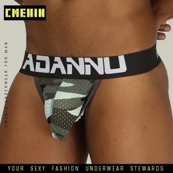 

Mens Camouflage Sexy Gay Underwear Men Thong Men Jockstrap Mens Thongs And G strings Sissy Panties String Men Lingerie Man AD190