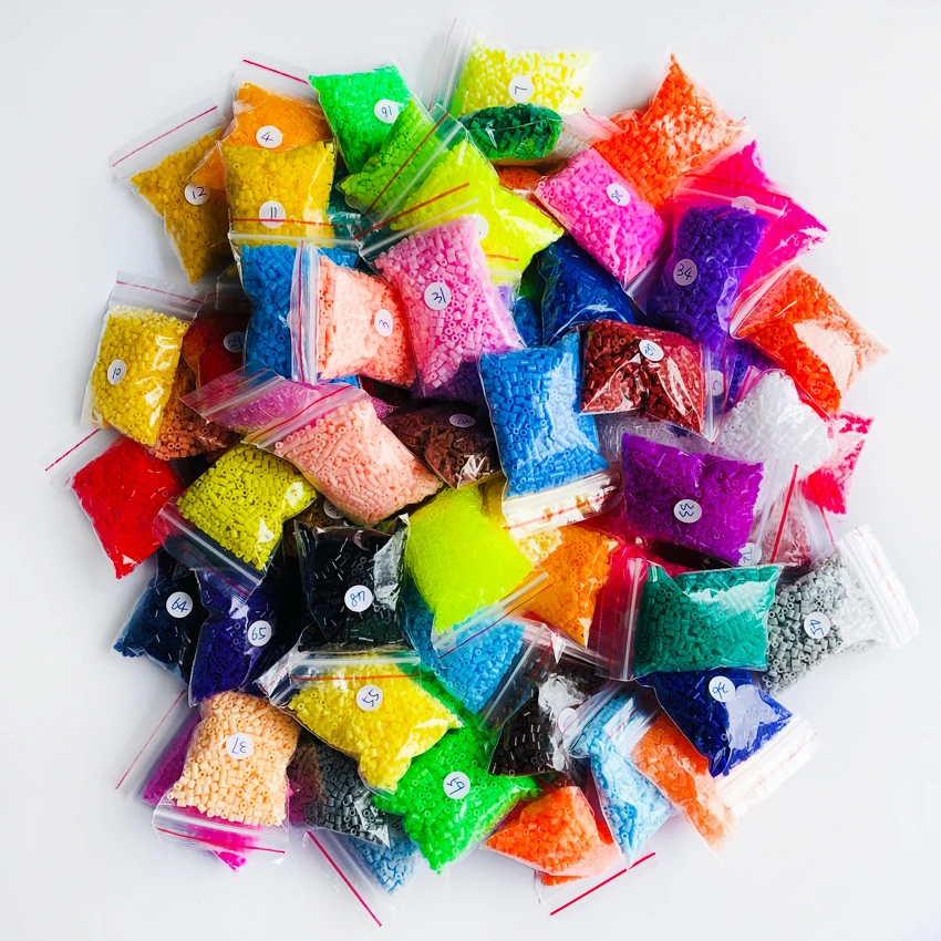 

DOLLRYGA 2.6mm hama Beads 1000pcs jouet enfant for Kids Pegboard Perler Bead DIY Puzzles Peas High Auality Gift Toy for Children