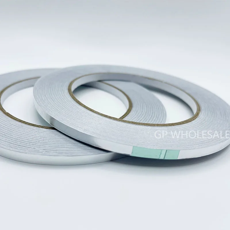 Promotion! 2PCS 6mm* 40 meters *0.06mm Adhesive Aluminum Foil Tape for EMI Shielding | Канцтовары для офиса и дома