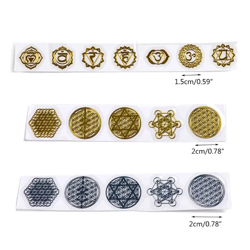 

17Pcs Flower Invitation Adhesive DIY Explosion Crystal Energy Sticker Jewelry T4MD