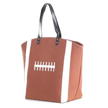 

LJL-Large Baseball Tote Bag Sports Prints Utility Tote-football