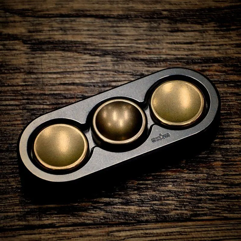 

Mini Rounded Rectangle Fidget Spinner Smooth Rotation Titanium Alloy Hand Spinner Brass Pair Lock EDC Adult ADHD Anti-Stress Toy