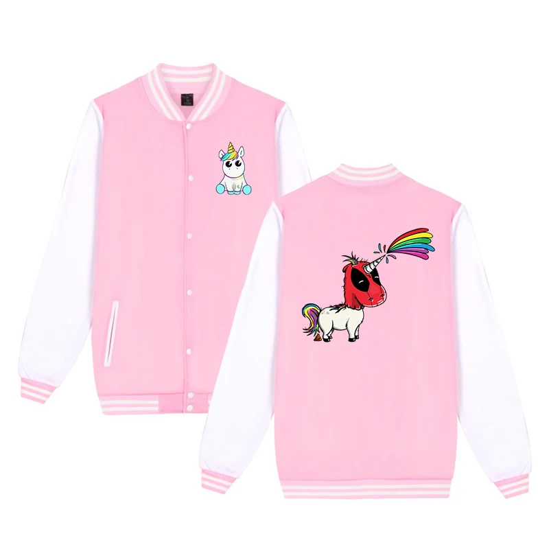 baseball jacket 7 Бейсбольная куртка с принтом единорога серый повседневный спортивный костюм Детская верхняя одежда г. Осенне-зимняя одежда для мальчиков и девочек топы для От 2 до 14 лет - Цвет: baseball jacket 7