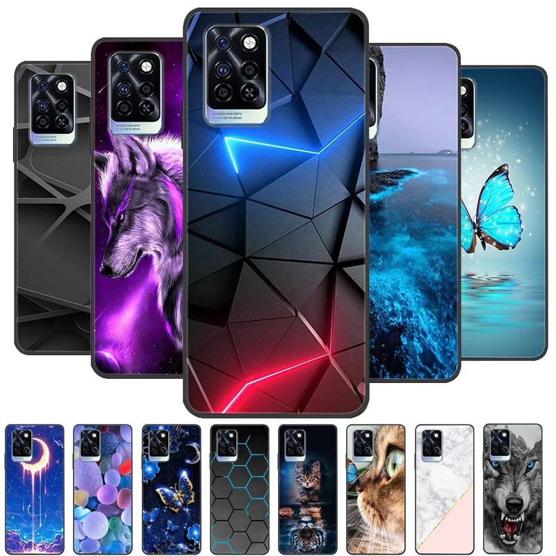Infinix Note 10 Pro NFC 케이스 실리콘 후면 커버 전화 케이스 Infinix Note 10 Plus 케이스 Note 10 Pro NFC 소프트 범퍼 coque, Infinix Note 10