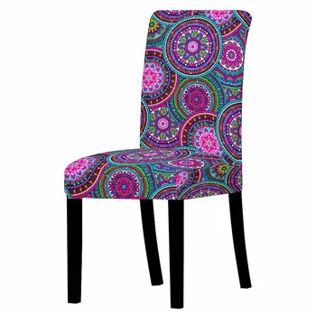3D Mandala Chair Cover For Dining Room 5 Chair And Sofa Covers