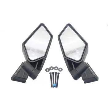 

1 Pair Rear View Mirrors Shock Proof Racing UTV Side Mirrors for UTV Can-Am Maverick X3 Off-road Accessories