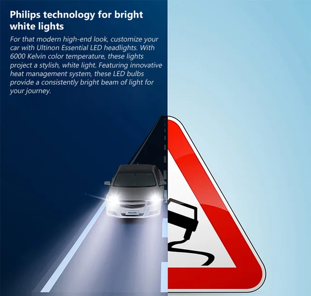 PHILIPS H7 11972UEX2 Ultinon Essential Headlight Car LED (12 V, 16