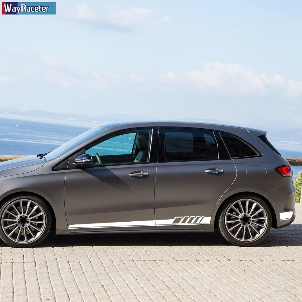 4 шт. виниловые наклейки на юбку Mercedes Benz B Class W246 W247 B180|Наклейки автомобиль| |