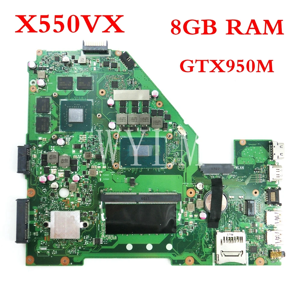 X550VX GTX950M MB_8G/I5 6300/I7 6700CPU Материнская плата ASUS X550VXK X550V W50VX W50V ноутбука 90NB0BB0