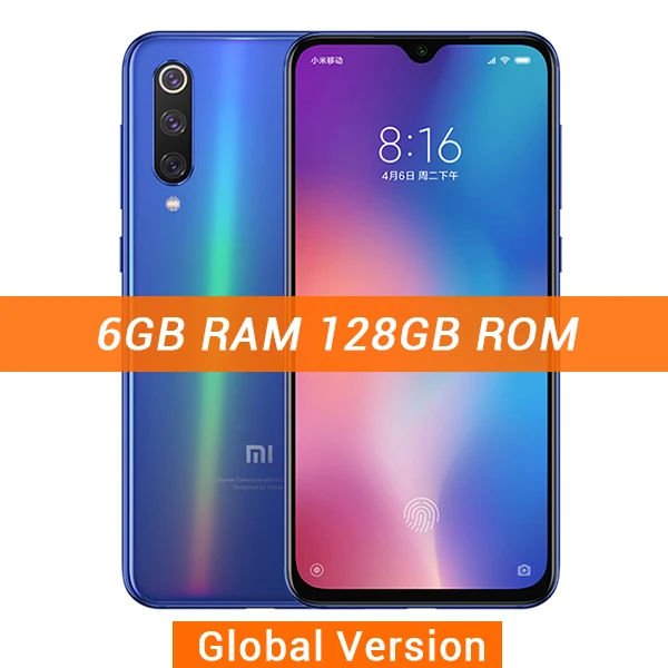 6-128GB Global Blue Смартфон Xiaomi mi 9 SE, 6 ГБ, 64 ГБ, mi 9 SE, Восьмиядерный процессор Snapdragon 712, 48мп, тройная камера, 5,97 дюймов, полный экран - Цвет: 6-128GB Global Blue