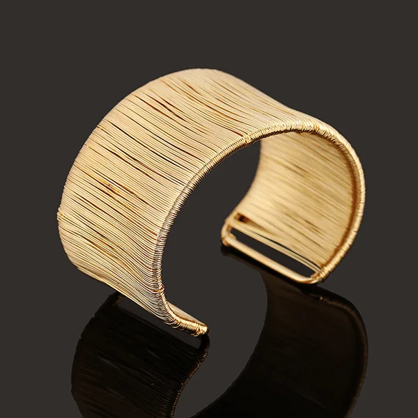 Bangle Bracelet Hollow Wide Cuff Bracelets & Bangles For Women Men Retro Alloy Open Big Male Female Fashion Jewelry