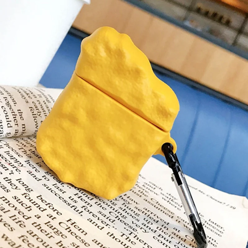 Милый 3D Куриный самородок сладкий и кислый соус силиконовый наушник чехол для Apple AirPods 1/2 беспроводной Bluetooth чехол для гарнитуры