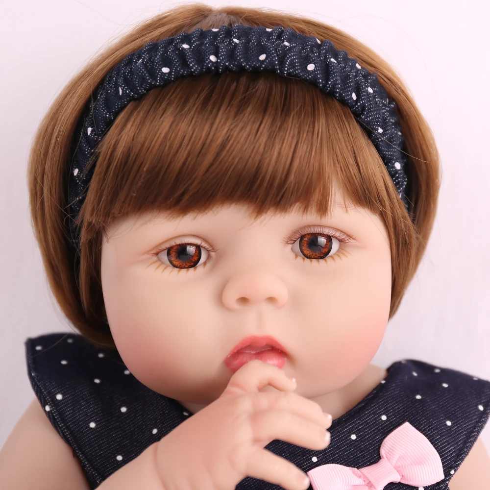 Кукла npk bebe reborn полностью силиконовая кукла для маленьких девочек игрушки для детей подарок 22 дюймов 55 см