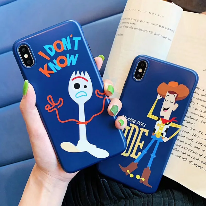

Matte phone case For iphone Xs MAX 6 6s 7 8 plus XR case cartoon Anime Toy Story Buzz Lightyear silicone cover Coque capa fundas