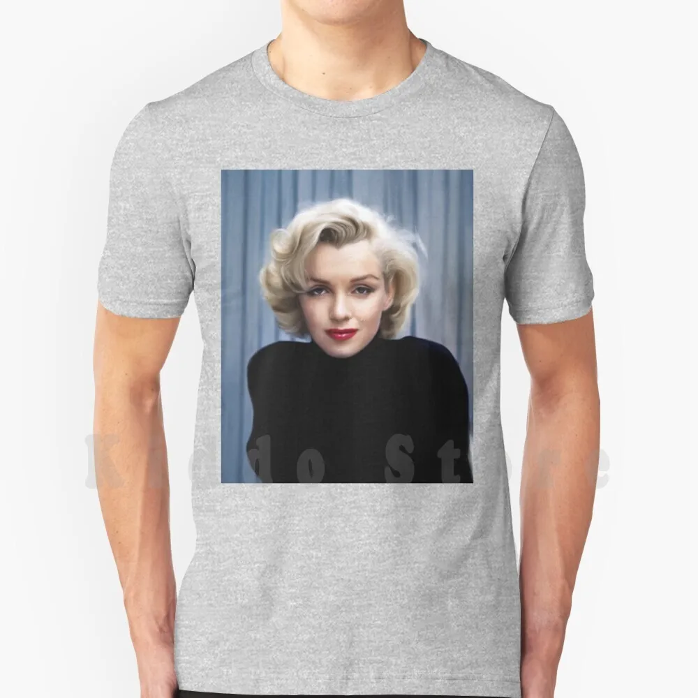 T-Shirt Marilyn Monroe Stampa Per Uomo Cotone New Cool Tee Marilyn Monroe Icon 50S 60S