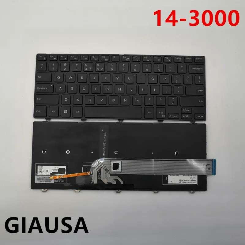 95% Новинка) Клавиатура США подсветка для DELL 14 3000 5000 14MR MD PD LR 3446 3447 3442 5442 5447 ноутбук черная клавиатура