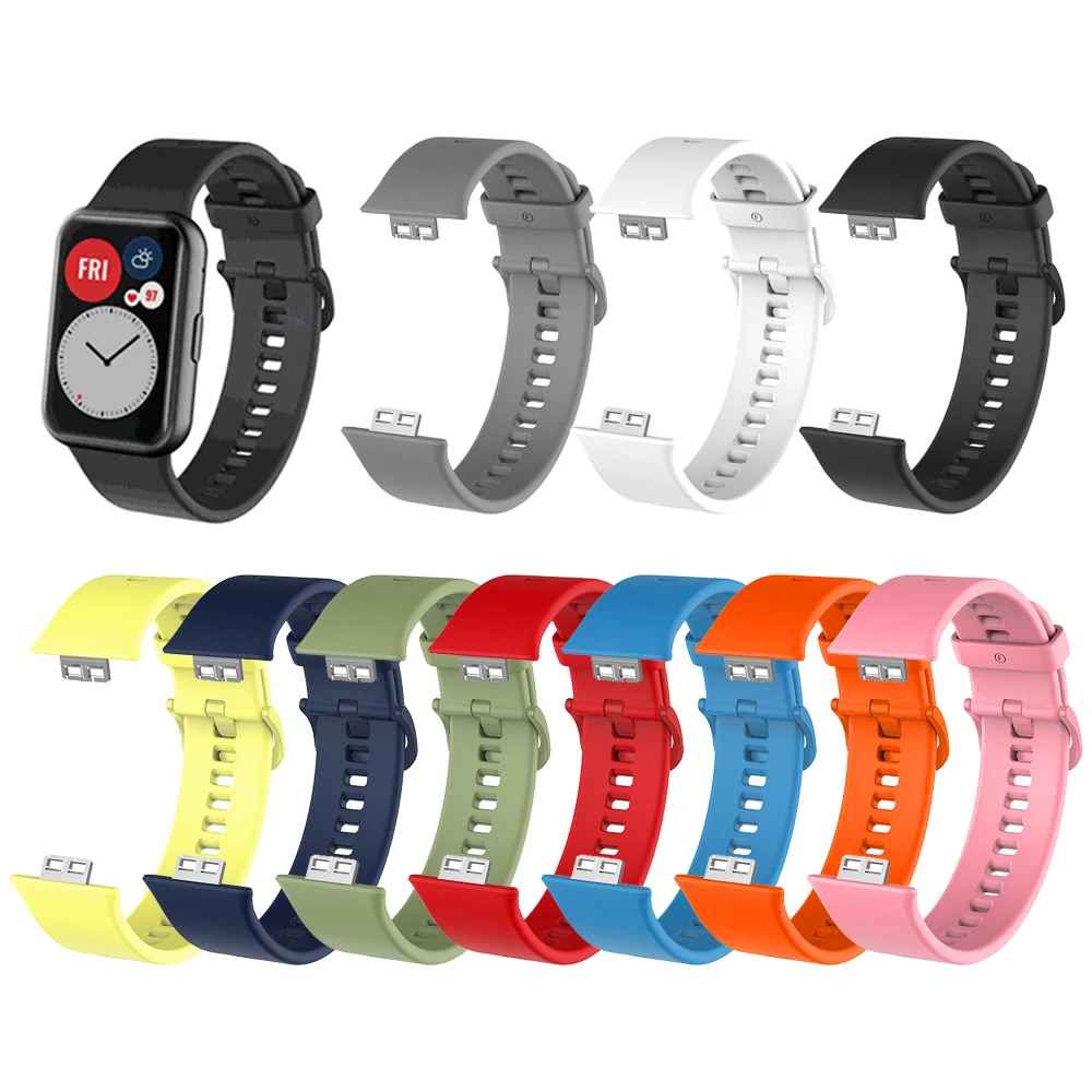 Cinturino in Silicone per Huawei Watch FIT cinturino cinturino per Huawei  fit 2020 cinturino sostituisci accessori braccialetto - AliExpress Watches