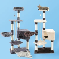 Fast Delivery Cat Tree Multilevel Cat Towers with Luxury Condos and Scratching Post – Ultimate Playground for Cats