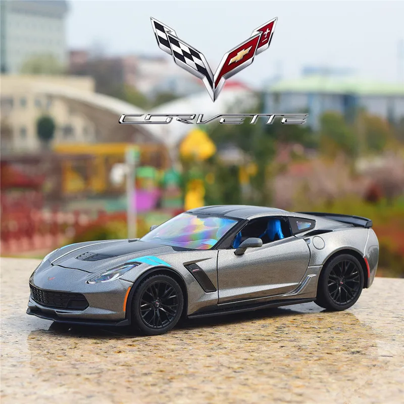 Maisto 1:24 Corvette 2017 Grand Sport имитация сплава Модель автомобиля коллекция Подарочная