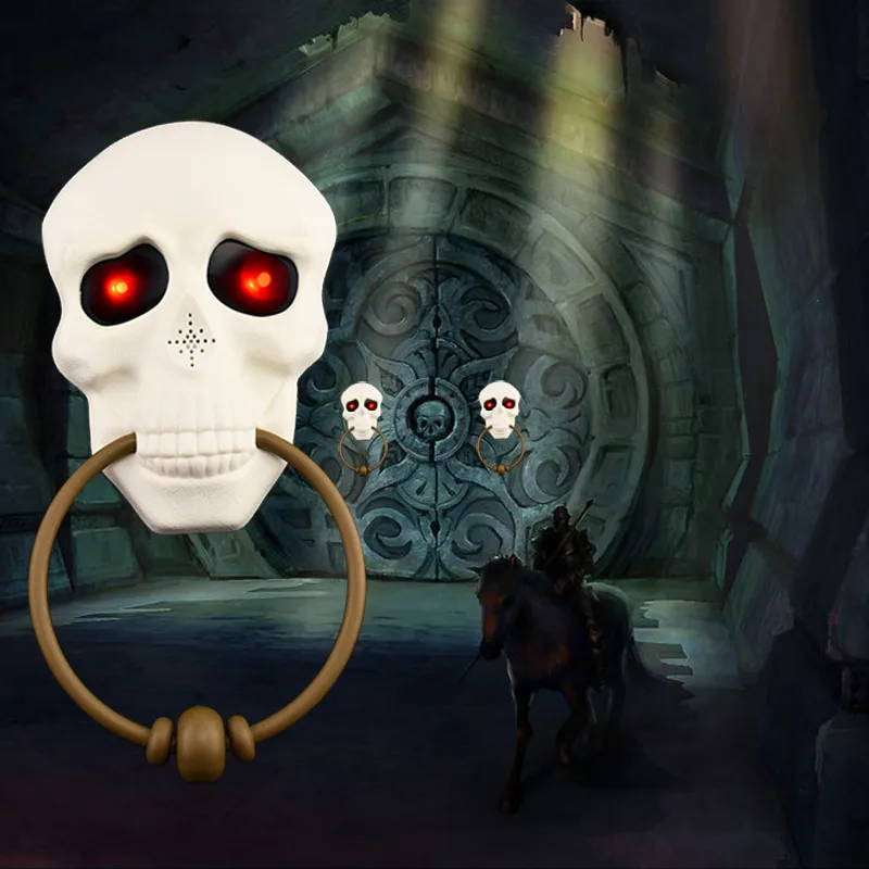 

Halloween Ring Bell Door Mummy Skull Doorbell Weird Ghostly Sound Doorbell Wireless Bell Brilliant Halloween Party Door Chime