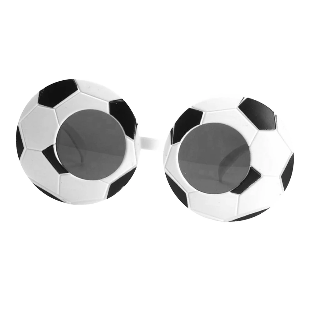 Fashion Fun Black White Football Sunglasses Eye Glasses Sports Fan Fancy Dress Birthday Party Costume Favors